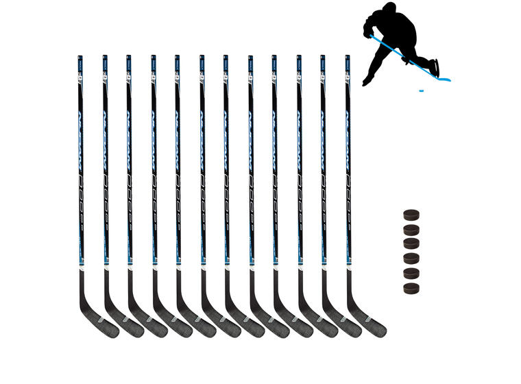 Ishockeykøller og pucker | Senior L 12 ishockeykøller 150 cm | 6 pucker 