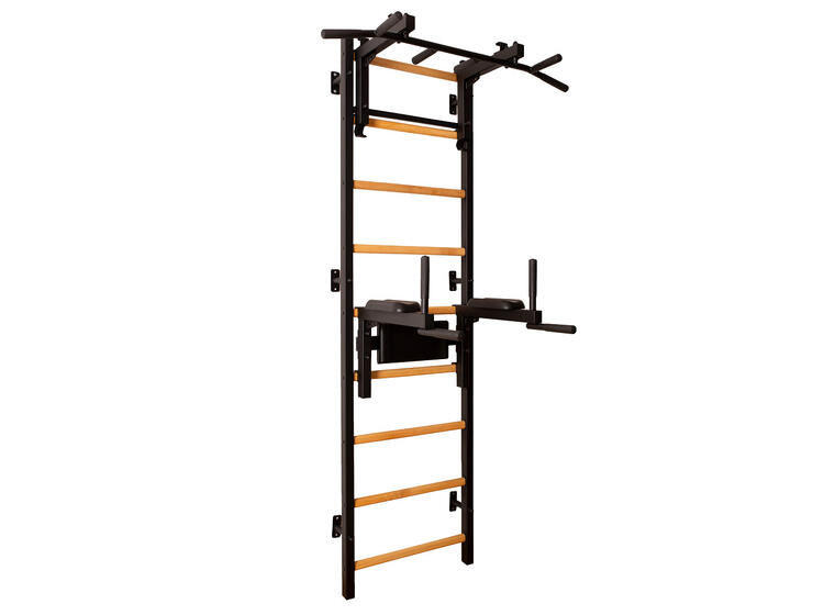 Ribbevegg BenchK 712B Svart Avtakbar pull-up| Høydejusterbar dip bar 
