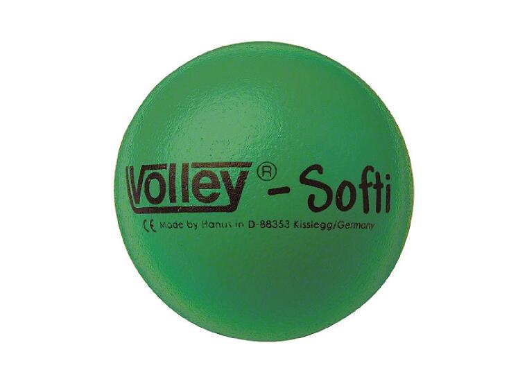 Softball Volley Softi 16 cm grønn Skumball med elé-trekk 