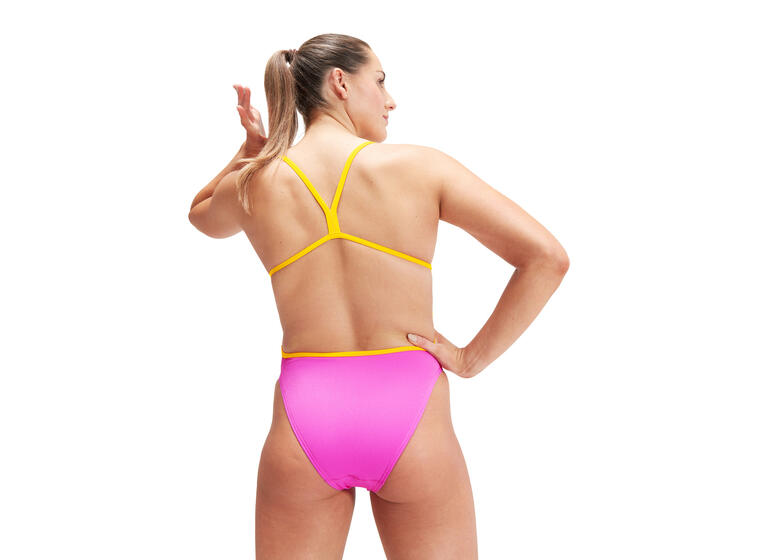 Solid Vback Badedrakt 34 Speedo | Rosa | ECO Endurance+ 