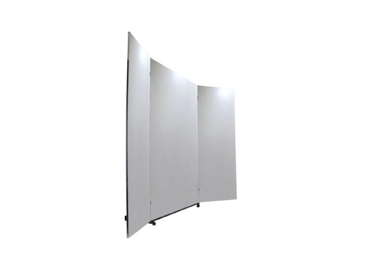 Speil transportabelt & sammenleggbart 300 (74/150/74) x 200 cm 