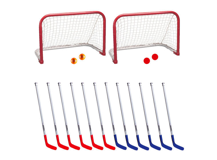 Streethockeypakke Cup 12 køller | 2 pucker | 2 baller | 2 mål 