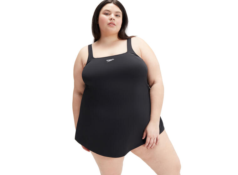 Swim Dress Badedrakt (+) 44 Speedo | Svart | ECO EnduraFlex 