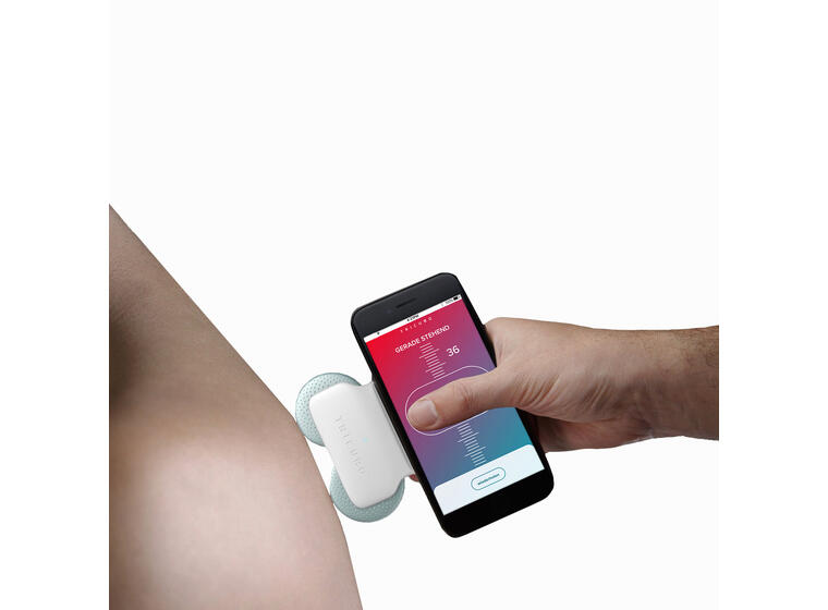 TRICURO go | Appbasert måleapparat Illustrerer formen på ryggraden 