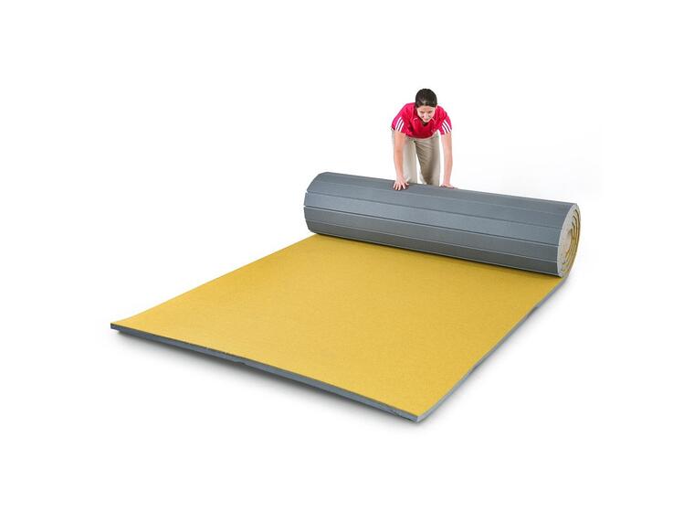 Turnmatte på rull Innovativ 3,5 cm Kategori 2 | 6 x 2 m | gul 