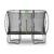 EXIT Silhouette trampoline 214 x 305 cm | Svart | Sikkerhetsnett 