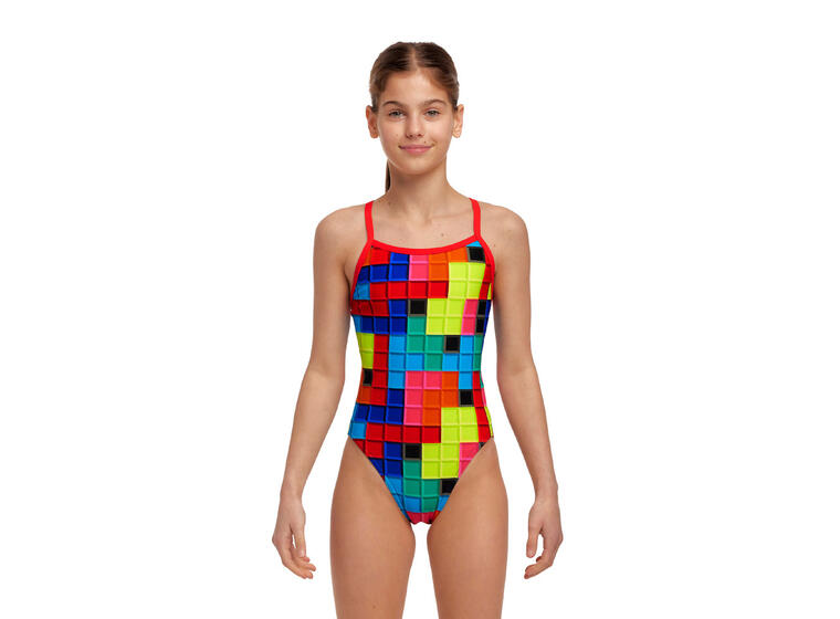 Blocked Badedrakt jr 128cm Funkita | Single Strap One Piece 