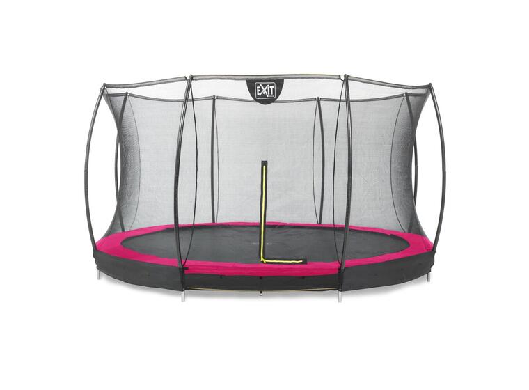 EXIT Silhouette bakketrampoline 427 cm | Rosa | Inkl. sikkerhetsnett 