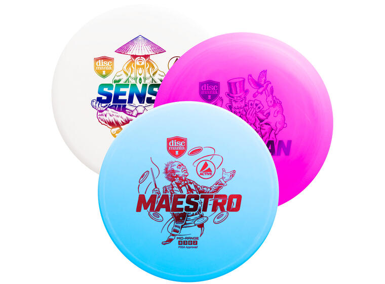 Golfdisc Starter Sett Discmania Komplett sett til frisbeegolf 