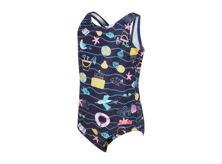 Holly Day Scoopback Badedrakt 116cm Zoggs | Blå/Flerfarget | Ecolast 