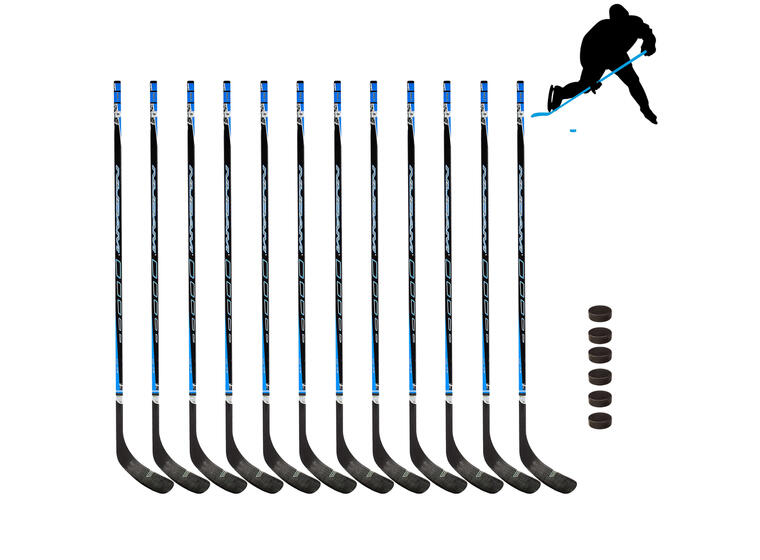 Ishockeykøller og pucker | Senior R 12 ishockeykøller 150 cm | 6 pucker 