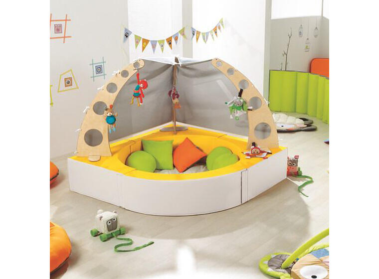 Lesehule eller ballbasseng 144x118 cm Gul | Ftalatfri | Uten Baller 