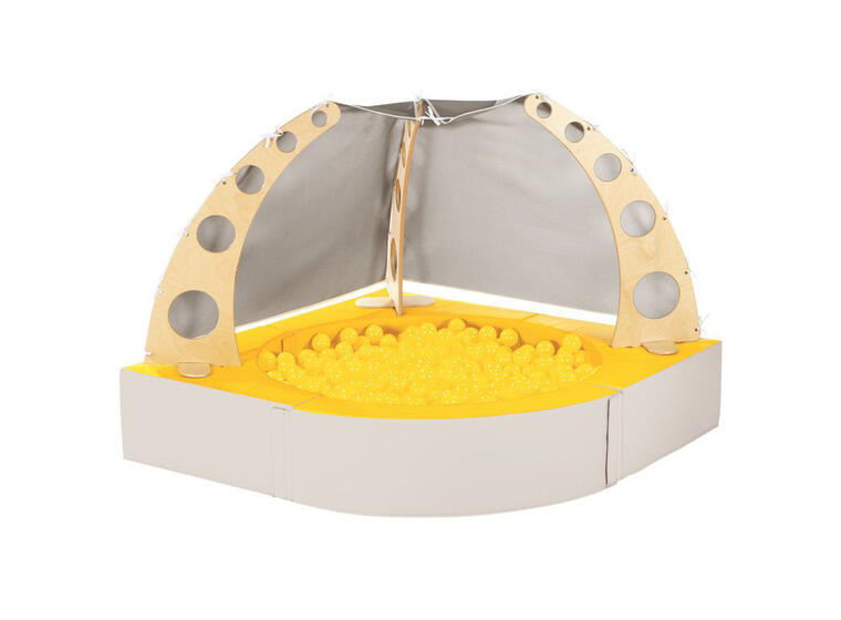 Lesehule eller ballbasseng 144x118 cm Gul | Ftalatfri | Uten Baller 