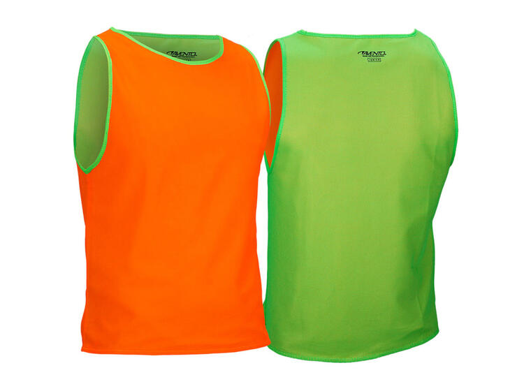Overtrekksvest vendbar junior Oransje | Grønn |  Markeringsvest 