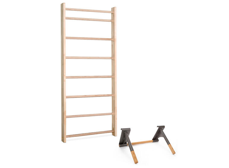 Ribbevegg med pull-up dip bar 1 seksjon | Avstand 25,2 cm | Ask 