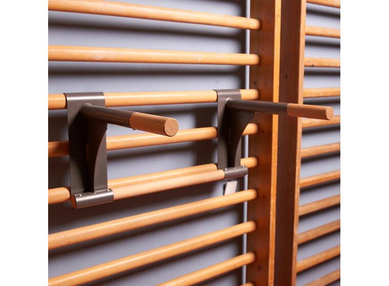 Ribbevegg med pull-up dip bar 1 seksjon | Avstand 25,2 cm | Ask 