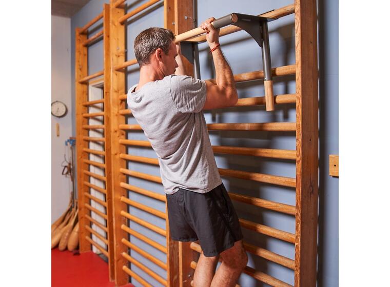Ribbevegg med pull-up dip bar 1 seksjon | Avstand 25,2 cm | Ask 