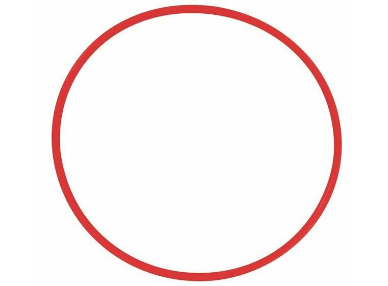 Rokkering Hula Hoop 65 cm Rød Ekstra solid rokkering uten skjøt 
