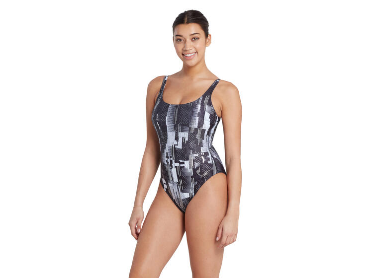 Shimmer Sleekback Badedrakt EU38 Zoggs | Flerfarget | Ecolast 