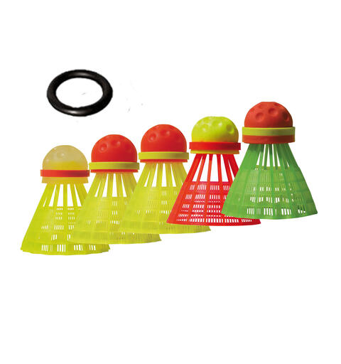 Speedminton Speeder Mix (5) Startpakke med 5 baller til Crossminton