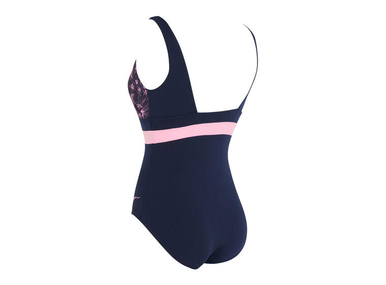 Sunset Bloom Square Back Badedrakt EU34 Zoggs | Blå/ Flerfarget | Ecolast 