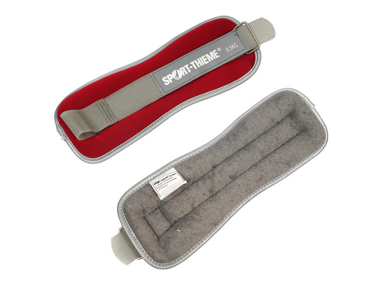 Vektmansjetter Premium 2 x 0,5 kg | Rød Hånd- og ankelvekt i neopren/bomull 