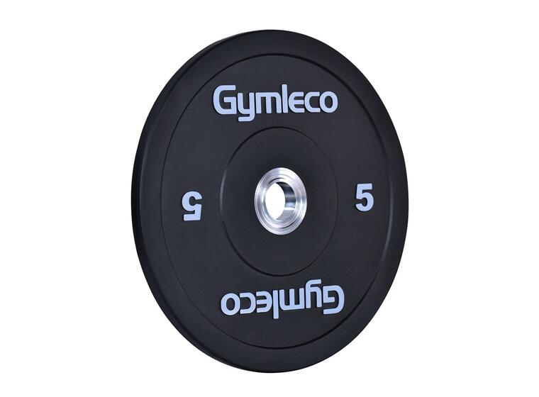 Vektskive Gymleco Bumper Plates 5 kg Hull: 50 mm | Svart 