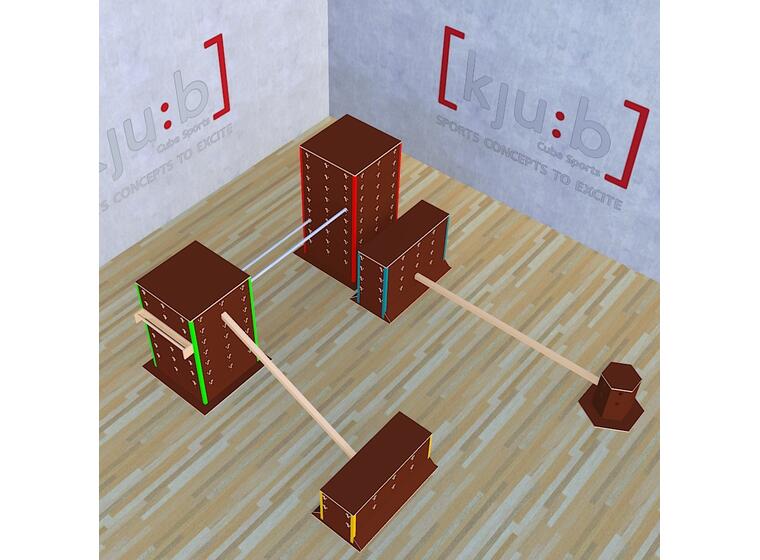 Cube Sports Sett 2 | Parkour Medium pakke til skole og idrett 