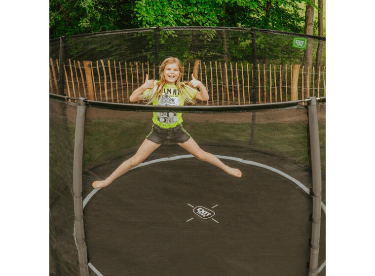 EXIT Dynamic Bakketrampoline Sikkerhetsnett | 366 cm | Svart 