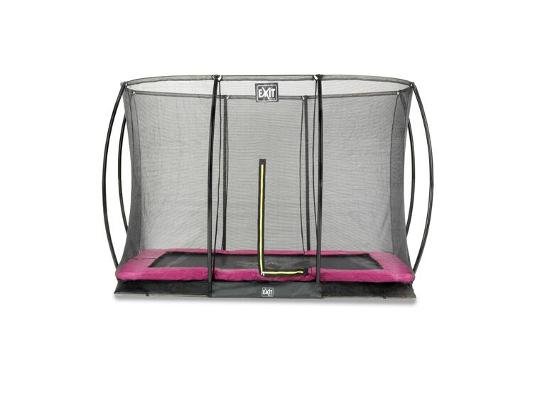 EXIT Silhouette bakketrampoline 214 x 305 cm | Rosa | Sikkerhetsnett 