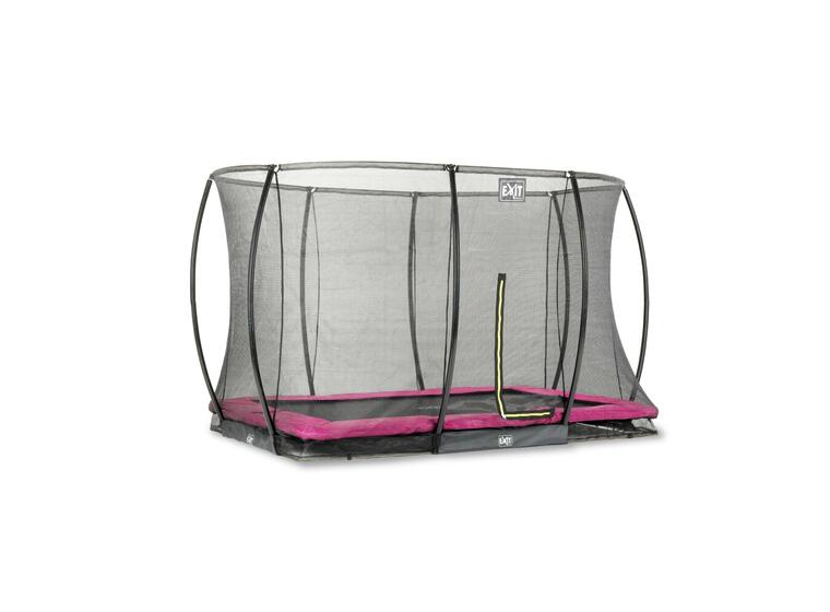 EXIT Silhouette bakketrampoline 214 x 305 cm | Rosa | Sikkerhetsnett 