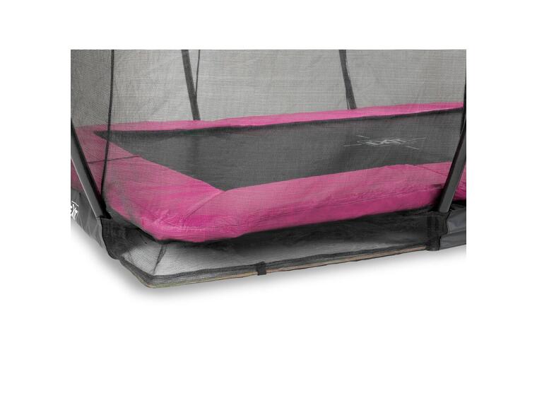EXIT Silhouette bakketrampoline 214 x 305 cm | Rosa | Sikkerhetsnett 