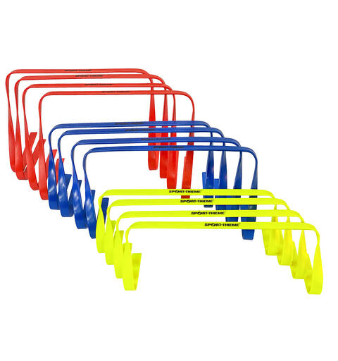 Hekk | Mini treningshekker 12 stk. 4x 15 cm | 4x 23 cm | 4x 30 cm