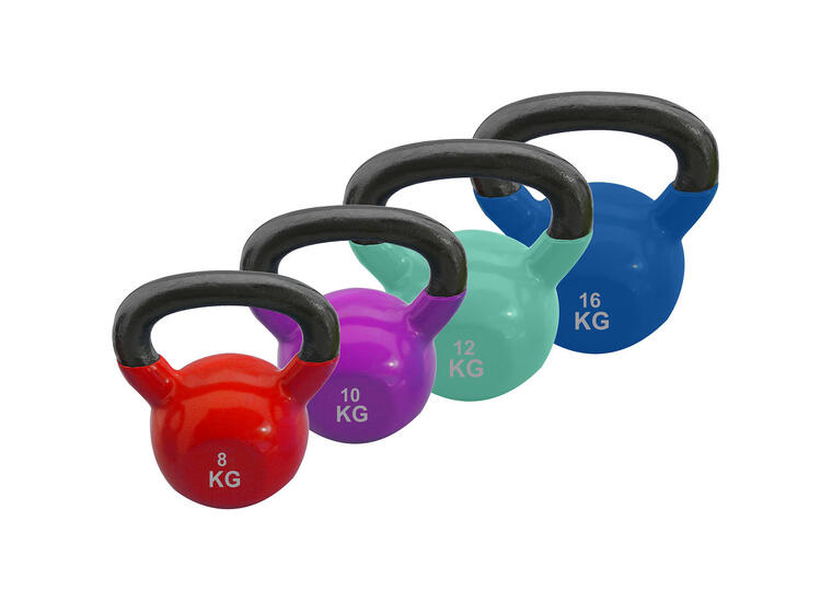 Kettlebells Vinyl 4 stk | 8 til 16 kg 