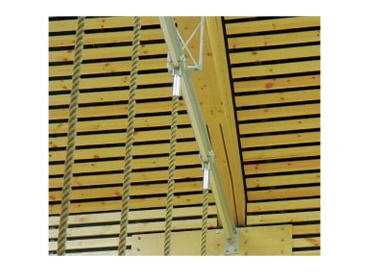 Klatretauskinne for 8 tau komplett Lengde skinne 750 cm | Takhøyde 7 meter 