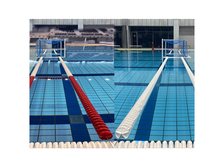 Malmsten Goal Line Classic PRO 8,7m Hvit med 2 m merke | Vannpolo 