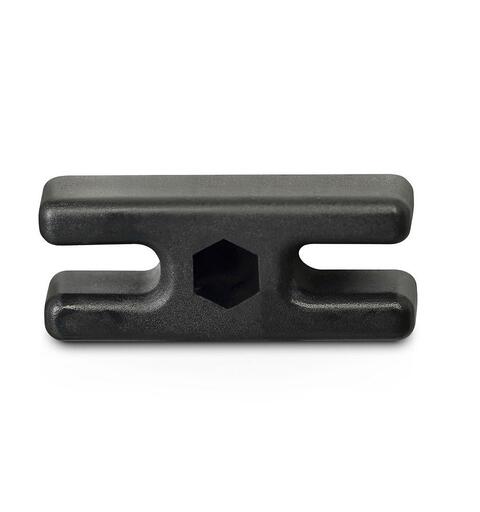 Nettkrok plast Svart 26x10x4 mm - Svart