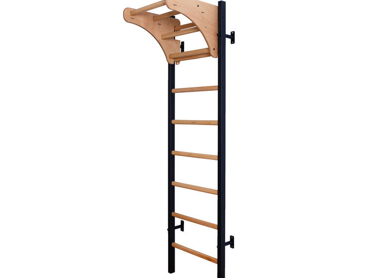 Ribbevegg BenchK 211B Svart Pull up stativ 