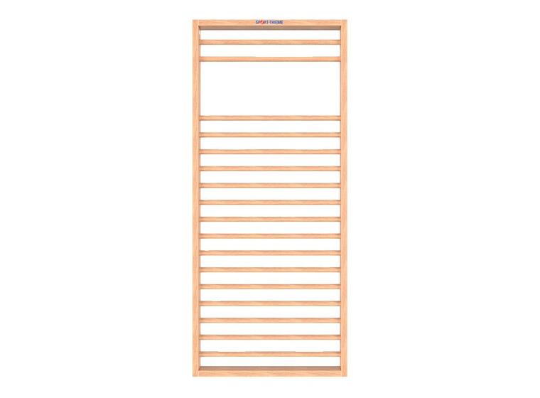 Ribbevegg U3 230 x 100 cm 1 seksjon | Avstand 7,5 cm | Bøk 