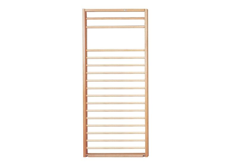 Ribbevegg U3 230 x 100 cm 1 seksjon | Avstand 7,5 cm | Bøk 