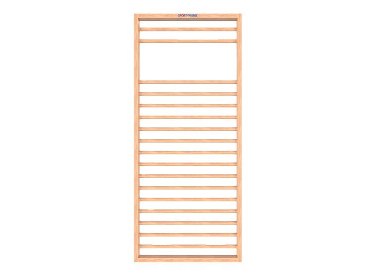 Ribbevegg U3 230 x 100 cm 1 seksjon | Avstand 7,5 cm | Bøk 