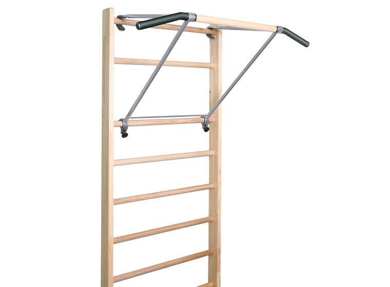 Ribbevegg med pull-up stang 230 cm 1 seksjon | Avstand 25,2 cm | Ask 