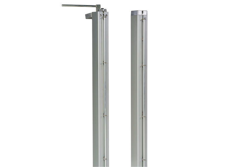 Tennisstolper aluminium 80x80mm profil Inkludert hylser 