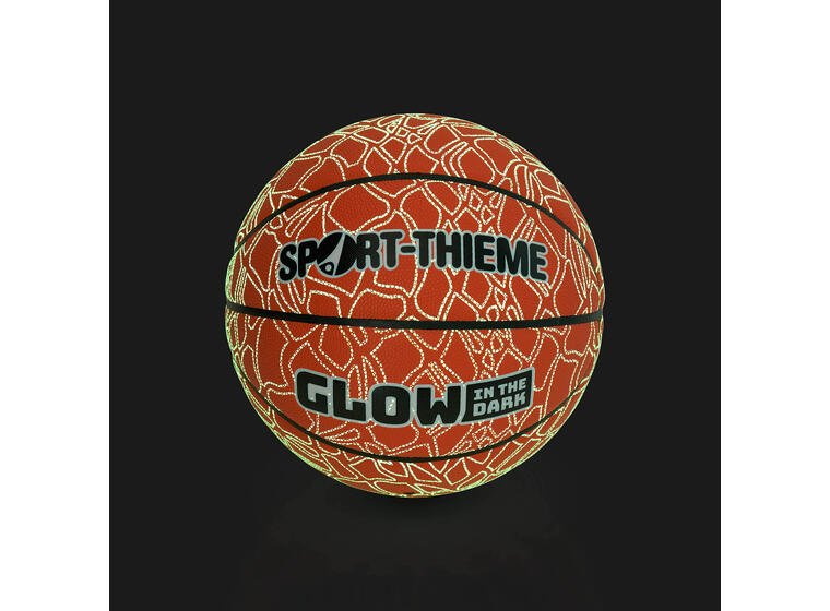 Basketball Sport-Thieme Glow in the Dark Brun basketball som lyser i mørket 