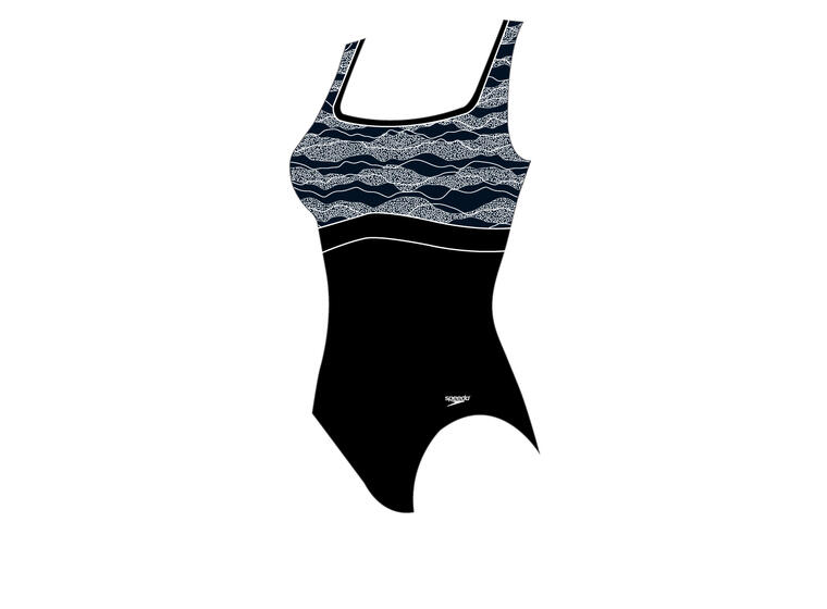 ContourEclipse Badedrakt 36 Speedo | Svart/Hvit | ECO Shape Comprex 
