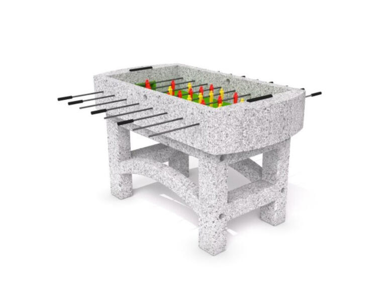 Fotballspill i betong Utendørs foosball 