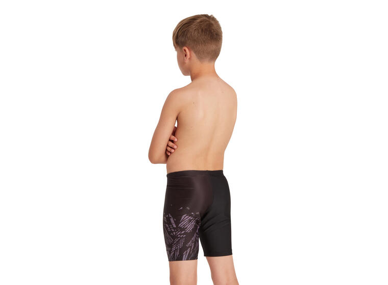 Latitude Mid Jammer Badebukse jr 116cm Zoggs | Svart/Flerfarget | Ecolast 