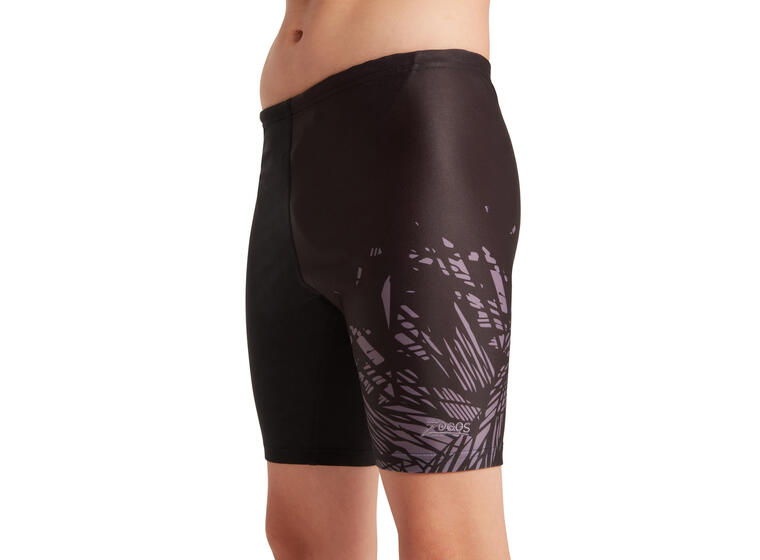 Latitude Mid Jammer Badebukse jr 116cm Zoggs | Svart/Flerfarget | Ecolast 