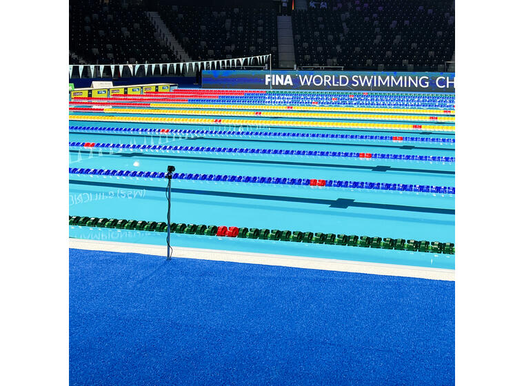 Malmsten Gold PRO Racing Lane 25 m World Aquatics Banetau blå/rød 25 m 