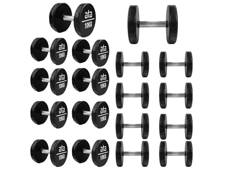 Manualer ata PU Hantel Pro Elite 2-40 kg Sett | 2 stk av hver vekt 